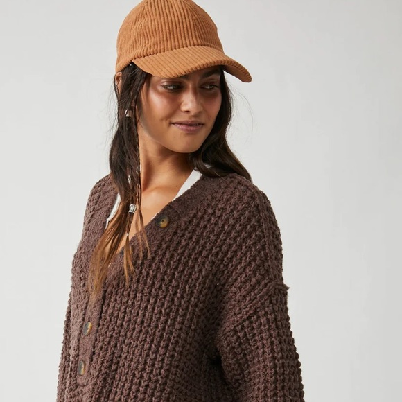 Free People Sweaters Free People Whistle Thermal Henley Brownstone